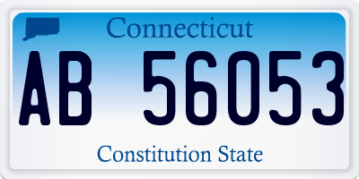 CT license plate AB56053