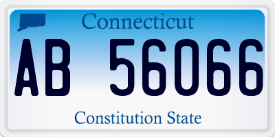 CT license plate AB56066