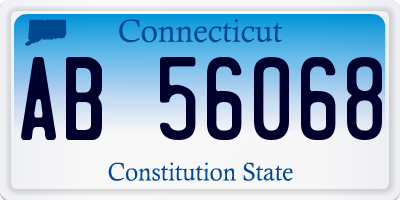 CT license plate AB56068