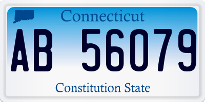 CT license plate AB56079