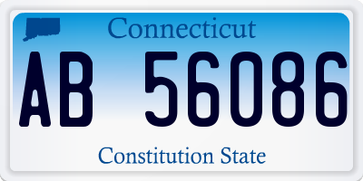 CT license plate AB56086