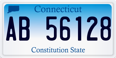 CT license plate AB56128