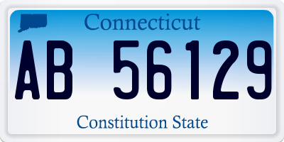 CT license plate AB56129