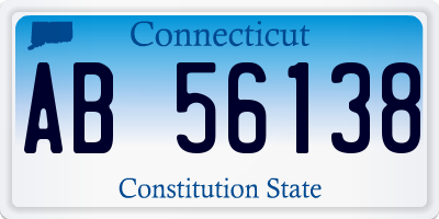 CT license plate AB56138