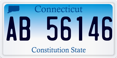 CT license plate AB56146