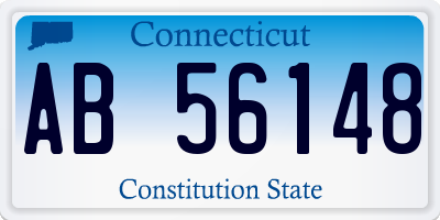 CT license plate AB56148