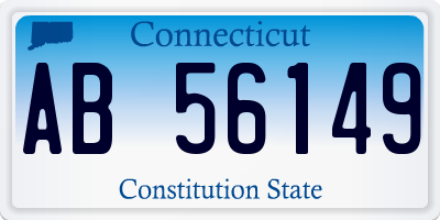 CT license plate AB56149