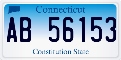 CT license plate AB56153