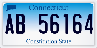 CT license plate AB56164