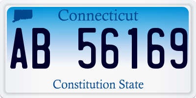 CT license plate AB56169