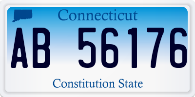 CT license plate AB56176