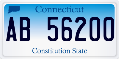 CT license plate AB56200