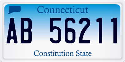 CT license plate AB56211