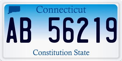 CT license plate AB56219