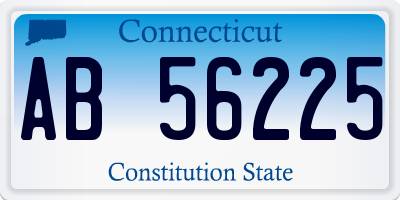 CT license plate AB56225