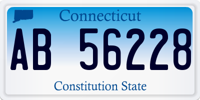 CT license plate AB56228