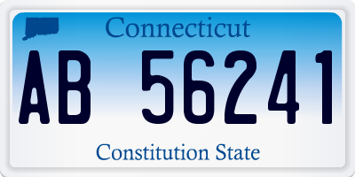 CT license plate AB56241