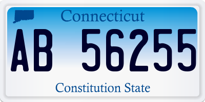 CT license plate AB56255