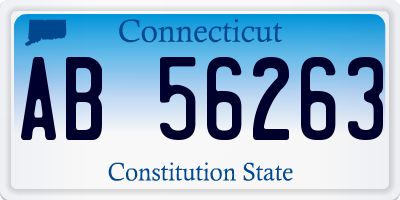 CT license plate AB56263