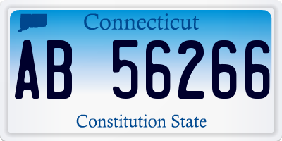 CT license plate AB56266