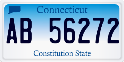 CT license plate AB56272