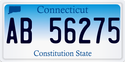 CT license plate AB56275