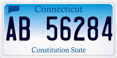 CT license plate AB56284