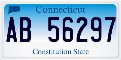 CT license plate AB56297