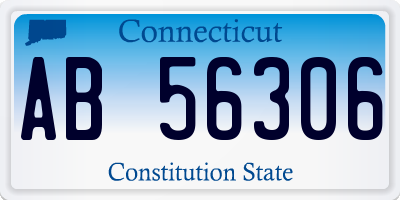 CT license plate AB56306