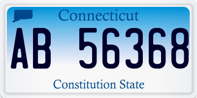 CT license plate AB56368