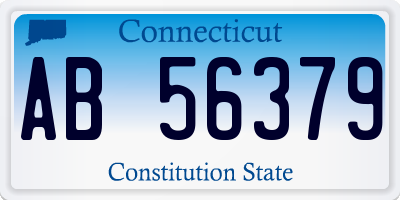 CT license plate AB56379