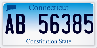 CT license plate AB56385