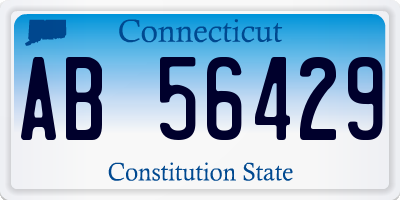 CT license plate AB56429