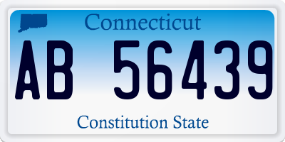 CT license plate AB56439