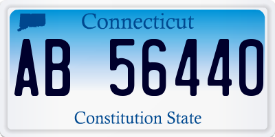 CT license plate AB56440
