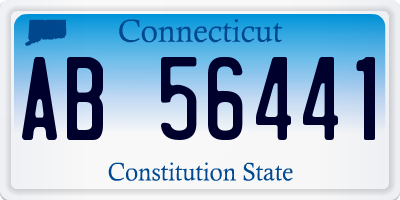 CT license plate AB56441