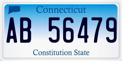 CT license plate AB56479