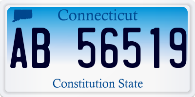 CT license plate AB56519