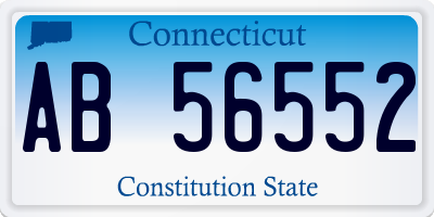 CT license plate AB56552