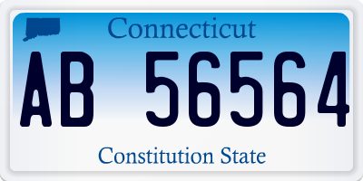 CT license plate AB56564