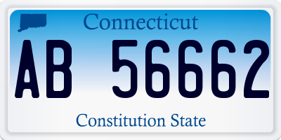 CT license plate AB56662