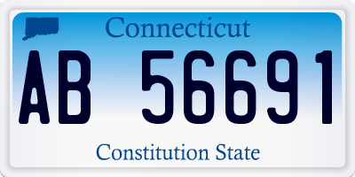 CT license plate AB56691