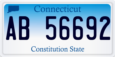 CT license plate AB56692