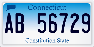 CT license plate AB56729