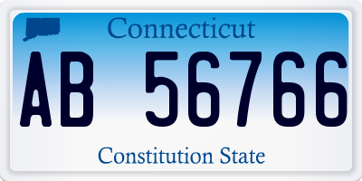 CT license plate AB56766