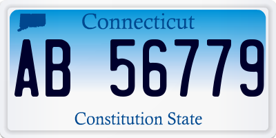 CT license plate AB56779