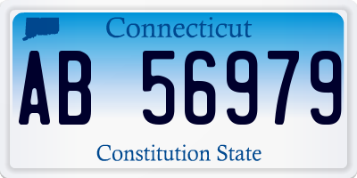 CT license plate AB56979