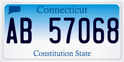 CT license plate AB57068