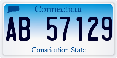 CT license plate AB57129