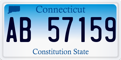 CT license plate AB57159